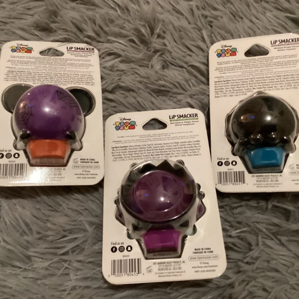3 Disney Tsum Tsum Lip Smacker Bundle New